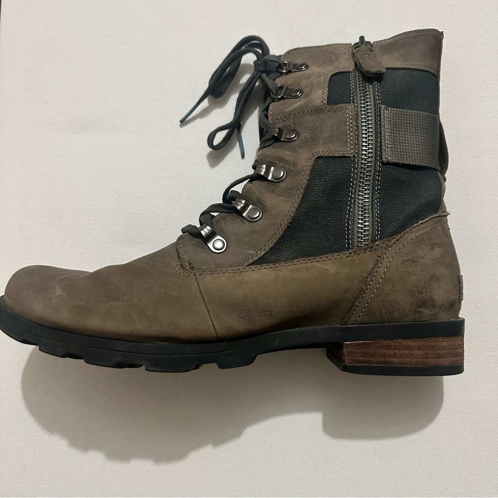 Sorel Women's Emelie Conquest Boot Light & Heavy Rain Waterproof Quarry Sz 10 - Picture 7 of 13